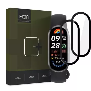 Hofi Hybrid Pro 2-Pack Hybrid Glass for Xiaomi Smart Band 9 / 9 NFC Black