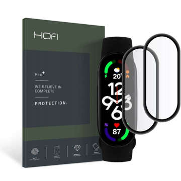 Hofi Hybrid Pro 2-pack hybrid glass for Xiaomi Mi Smart Band 7 Black