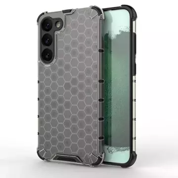 Honeycomb case for Samsung Galaxy S23 Plus armored hybrid cover black