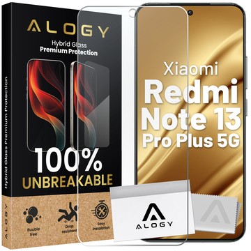 Hybrid Glass for Xiaomi Redmi Note 13 Pro Plus 5G for Alogy Flexi Glass 9H Case Friendly Flat Screen Protector