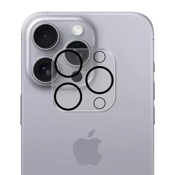 Hybrid camera glass for Apple iPhone 16 Pro / 16 Pro Max lens protector 3mk Lens Pro Full Cover armored camera protection