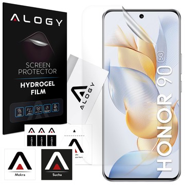 Hydrogel film for Honor 90 5G, protective phone screen, Alogy Hydrogel Film