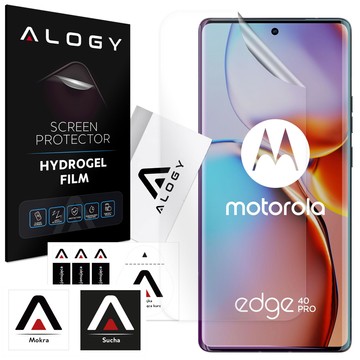 Hydrogel film for Motorola Edge 40 Pro, protective phone screen, Alogy Hydrogel Film