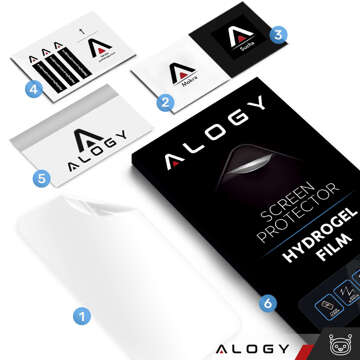 Hydrogel film for Oppo A17, protective phone screen, Alogy Hydrogel Film