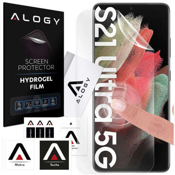 Hydrogel film for Samsung Galaxy S21 Ultra protective phone screen Alogy Hydrogel Film