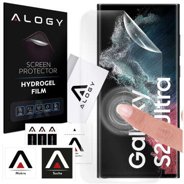 Hydrogel film for Samsung Galaxy S22 Ultra protective phone screen Alogy Hydrogel Film