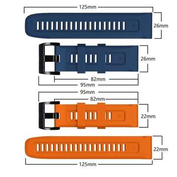 Iconband sports strap for Garmin Fenix ​​5 / 6 / 6 Pro / 7 Orange