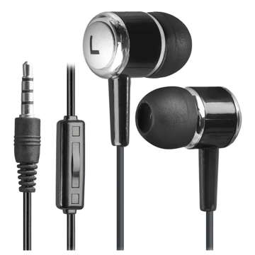 In-ear wired headphones with microphone Defender PULSE 427 mini Jack 3.5mm black