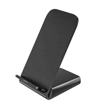 Inductive charger Qi Wireless Charger 15W phone stand Black