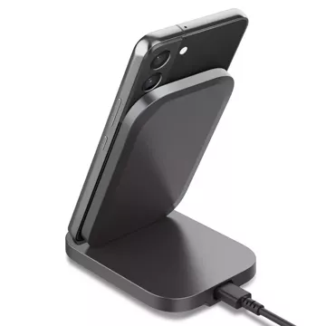 Inductive charger charging station Spigen PF2102 Arcfield Wireless Charger 15W Black