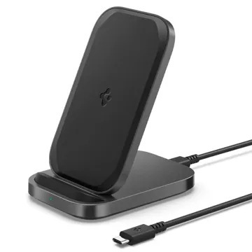 Inductive charger charging station Spigen PF2102 Arcfield Wireless Charger 15W Black