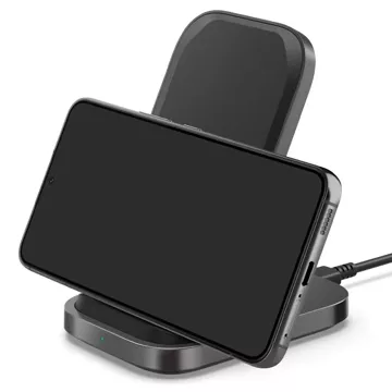 Inductive charger charging station Spigen PF2102 Arcfield Wireless Charger 15W Black