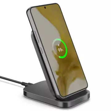 Inductive charger charging station Spigen PF2102 Arcfield Wireless Charger 15W Black