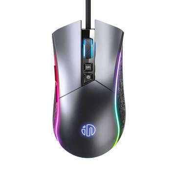 Inphic PW6 RGB 1200-4800 DPI gaming mouse (gray)