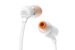 JBL T110 wired headphones with a microphone white