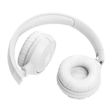 JBL Tune 520BT wireless on-ear Bluetooth 5.3 headphones - white