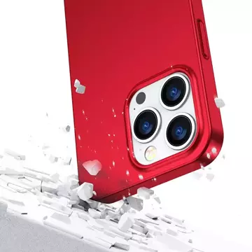 Joyroom 360 Full Case Cover for iPhone 13 Pro Back and Front Cover Tempered Glass red (JR-BP935 red)