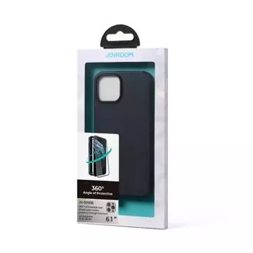 Joyroom 360 Full Case Cover for iPhone 13 Pro Back and Front Housing Tempered Glass black (JR-BP935 black)