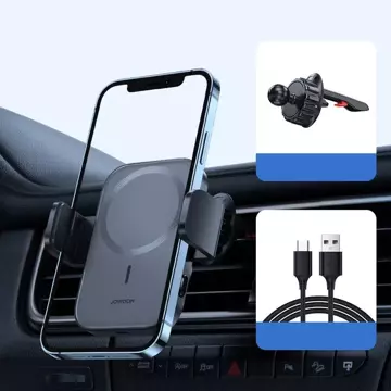 Joyroom Car Magnetic Holder Qi Wireless Induction Charger 15W (MagSafe Compatible for iPhone) for Air Vent (JR-ZS295)