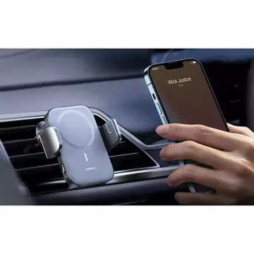 Joyroom Car Magnetic Holder Qi Wireless Induction Charger 15W (MagSafe Compatible for iPhone) for Air Vent (JR-ZS295)