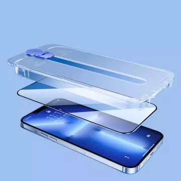 Joyroom Knight glass for iPhone 14 Plus with mounting kit transparent (JR-H11)