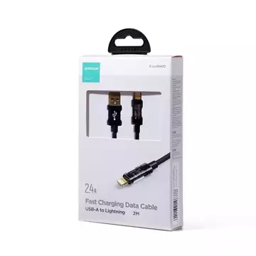 Joyroom USB - Lightning cable for charging / data transmission 2.4A 20W 2m black (S-UL012A20)