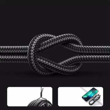 Joyroom USB - Lightning cable for charging / data transmission 2.4A 20W 2m black (S-UL012A20)