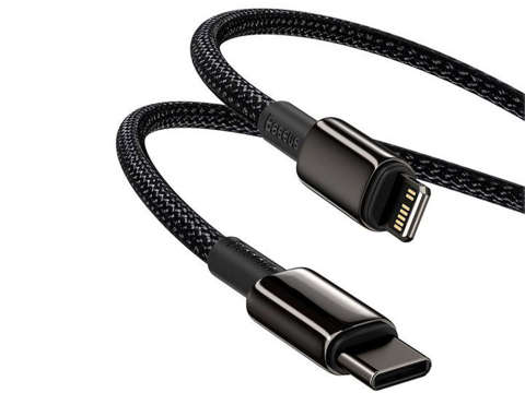 Kabel 1m Baseus przewód USB-C Type C na Lightning PD 20W Black