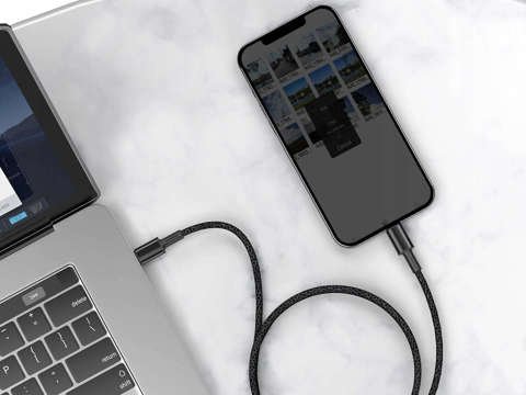 Kabel 2m Baseus Density przewód USB-C Type C na Lightning PD 20W 5A Black