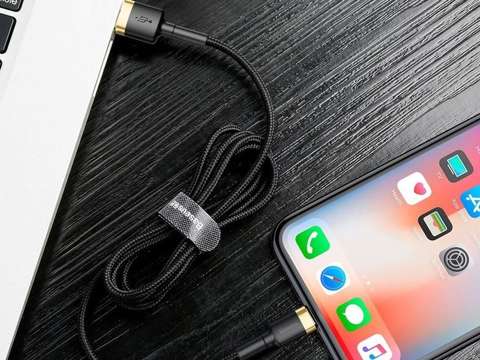 Kabel Baseus Cafule USB Lightning do iPhone iPad iPod 2A 3m Złoty