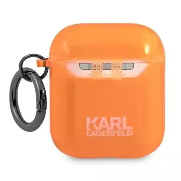 Karl Lagerfeld KLA2UCHFO AirPods cover orange/orange Choupette