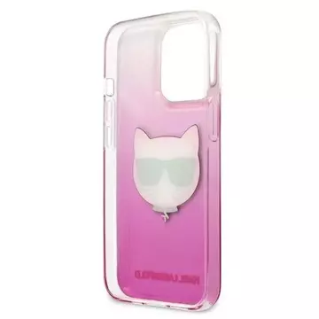 Karl Lagerfeld KLHCP13LCTRP iPhone 13 Pro / 13 6.1" hardcase pink/pink Choupette Head