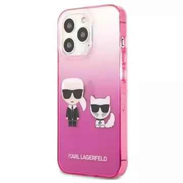 Karl Lagerfeld KLHCP13LTGKCP iPhone 13 Pro / 13 6.1" hardcase pink/pink Gradient Ikonik Karl