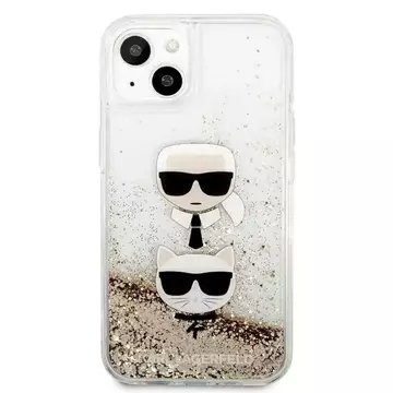 Karl Lagerfeld KLHCP13SKICGLD iPhone 13 mini 5,4" złoty/gold hardcase Liquid Glitter Karl