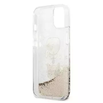 Karl Lagerfeld KLHCP13SKICGLD iPhone 13 mini 5,4" złoty/gold hardcase Liquid Glitter Karl