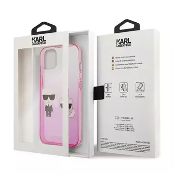 Karl Lagerfeld KLHCP13STGKCP iPhone 13 mini 5.4" hardcase pink/pink Gradient Ikonik Karl