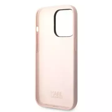 Karl Lagerfeld KLHCP14XSNIKBCP case for iPhone 14 Pro Max 6.7" hardcase Silicone Ikonik pink/pink