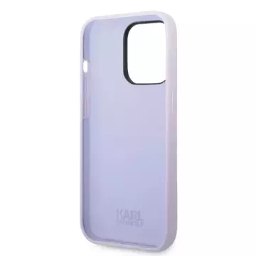 Karl Lagerfeld KLHCP14XSNIKBCU case for iPhone 14 Pro Max 6.7" hardcase Silicone Ikonik purple/purple