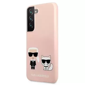 Karl Lagerfeld KLHCS22MSSKCI S22 S906 hardcase light pink/light pink Silicone Ikonik Karl