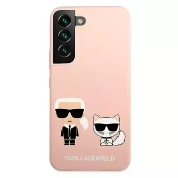 Karl Lagerfeld KLHCS22MSSKCI S22 S906 hardcase light pink/light pink Silicone Ikonik Karl