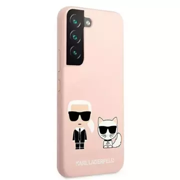 Karl Lagerfeld KLHCS22MSSKCI S22 S906 hardcase light pink/light pink Silicone Ikonik Karl