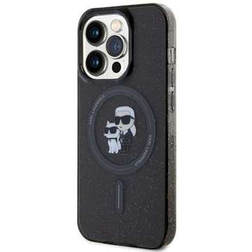 Karl Lagerfeld KLHMP15LHGKCNOK case for iPhone 15 Pro 6.1" black/black hardcase Karl