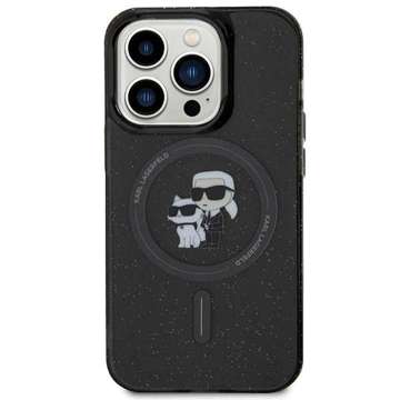 Karl Lagerfeld KLHMP15LHGKCNOK case for iPhone 15 Pro 6.1" black/black hardcase Karl