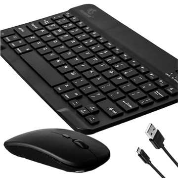 Keyboard Mouse Set Wireless Mouse for Laptop PC Bluetooth AN-030 Silent Slim Black