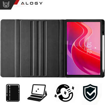 Keyboard case for Lenovo Tab M11 10.95" TB330FU / TB330XU / TB331FC Bluetooth keyboard case Alogy Black Glass Stylus