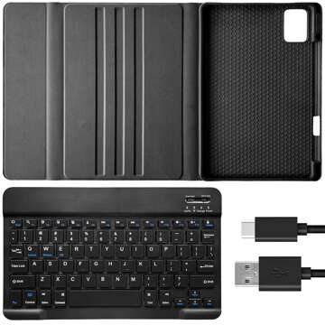 Keyboard case for Lenovo Tab M11 10.95" TB330FU / TB330XU / TB331FC Bluetooth keyboard case Alogy Black Glass Stylus