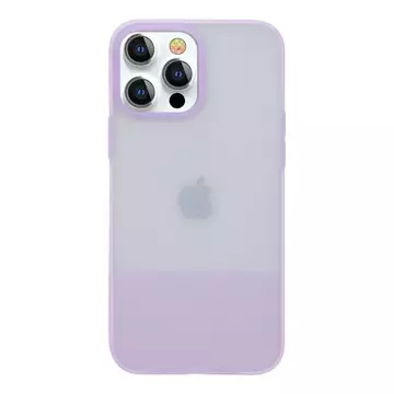 Kingxbar Plain Series case cover for iPhone 13 Pro Max silicone case purple