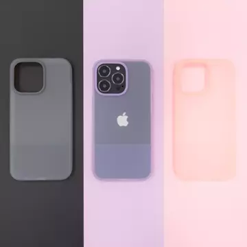 Kingxbar Plain Series case cover for iPhone 13 silicone cover gray