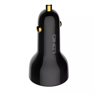 LDNIO C101 car charger, USB-C, 100W USB-C to Lightning cable (black)