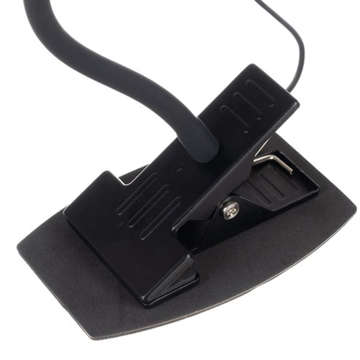 LED desk lamp 24 5w 360 with a clip. Flexible with adjustable light, remote control black